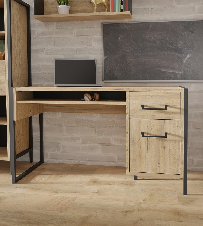 Študentský stôl shelby - dub bartex/čierna.

 

Hľadáte kúsok, ktorý Vám pomôže udržať poriadok v učebniciach, zápisníkoch či iných študijných materiáloch?

 

V čom je HDF doska lepšia ako MDF?

Výrobný proces je u HDF dosky rovnaký ako u MDF, ale HDF má podstatne vyššiu hustotu drevených vlákien.

 

Rozmery študentského stola Shelby sú 129,4x74,7x60,2cm (š, v, h).

 

Všetky produkty z kolekcie Shelby nájdete nižšie v súvisiacich produktoch.