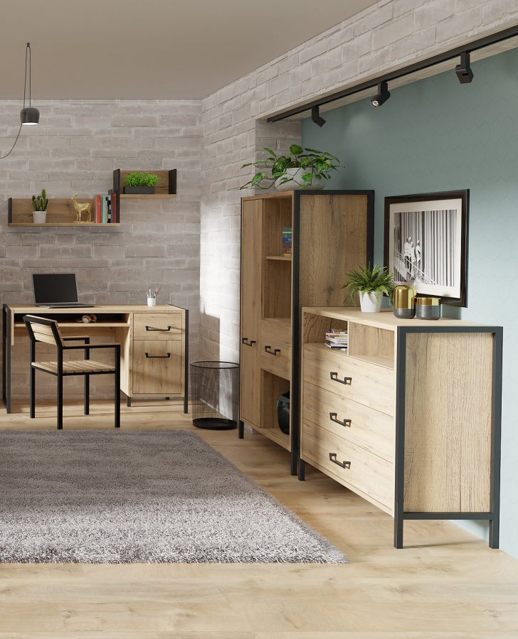 Zásuvková komoda shelby - dub bartex/čierna.

 

Okrem troch širokých a hlbokých zásuviek, určite oceníte aj dve priehradky, ktoré sa nachádzajú v hornej časti.

 

V čom je HDF doska lepšia ako MDF?

Výrobný proces je u HDF dosky rovnaký ako u MDF, ale HDF má podstatne vyššiu hustotu drevených vlákien.

 

Rozmery zásuvkovej komody Shelby sú 109,4x90,7x41,5cm (š, v, h).

 

Všetky produkty z kolekcie Shelby nájdete nižšie v súvisiacich produktoch.