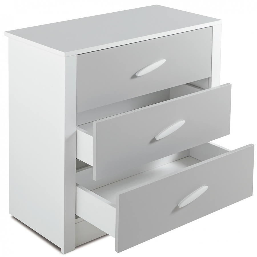 Komoda s prebaľovacím pultom boom - biela/šedá.

 

Komoda je opatrená troma hlbokými zásuvkami do ktorých môžete uložiť ako drobné oblečenie, tak kozmetiku pre bábätko či iné nevyhnutnosti, ktoré každé dieťa potrebuje.

 

 

 

Komoda s prebaľovacím pultom sa skladá z týchto prvkov:


	Zásuvková komoda Boom - 84,4x83x41,3cm (š, v, h)
	Prebaľovací pult Boom - 84,6x12x69cm (š, v, h)


 

Všetky produkty z kolekcie Boom nájdete nižšie v súvisiacich produktoch.