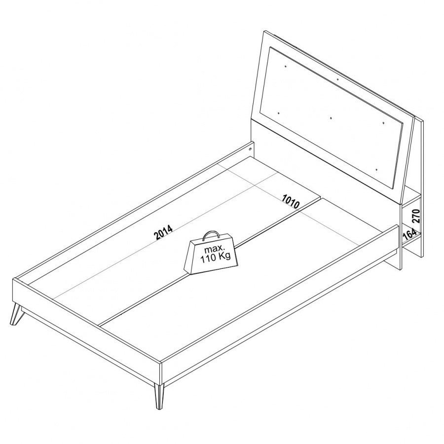 Študentská posteľ 100x200 thor - béžová/šedá/čierna.

 

Na čele postele sa nachádza textilné čalúnenie s 2 dekoratívnymi pruhmi v škoricovej farbe.

 

Študentská posteľ 100x200 Thor je vyrobená z lamina 1.

 

Rozmery študentskej postele 100x200 Thor sú 107x108x224cm (š, v, h).

 

Všetky produkty z kolekcie Thor a vhodné matrace pre túto posteľ nájdete nižšie v súvisiacich produktoch.