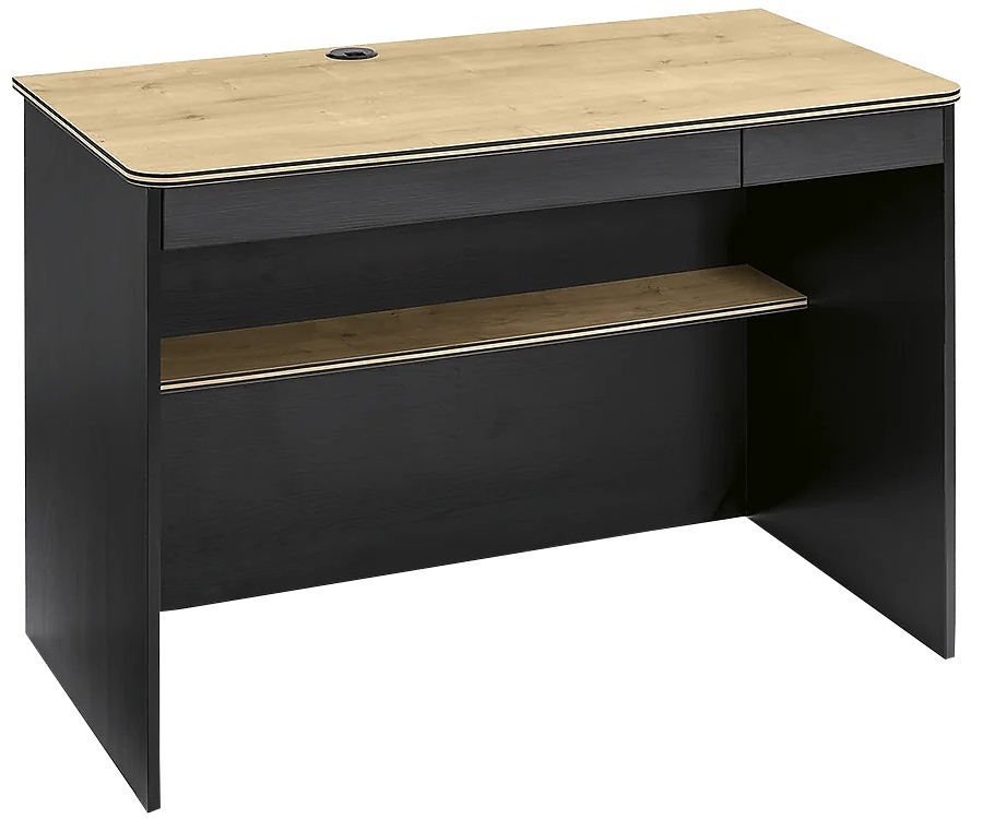 Malý písací stôl s nadstavcom sirius - dub čierny/dub zlatý.

 

Horná písacie doska stolu, v dekore dub zlatý, je lemovaná čiernymi pruhmi, a v prednej časti vybavená zaoblenými rohmi.

 

Na zadnej doske nástavce na stôl nájdeme v ľavej časti kovovú nástenku, kam si dieťa môže pomocou magnetov pripevniť dôležité poznámky.

 

Rozmery malého písacieho stola s nástavcom Sirius sú 110x146x58cm (š, v, h).

 

Všetok nábytok patriaci do kolekcie Sirius nájdete nižšie v súvisiacich produktoch.