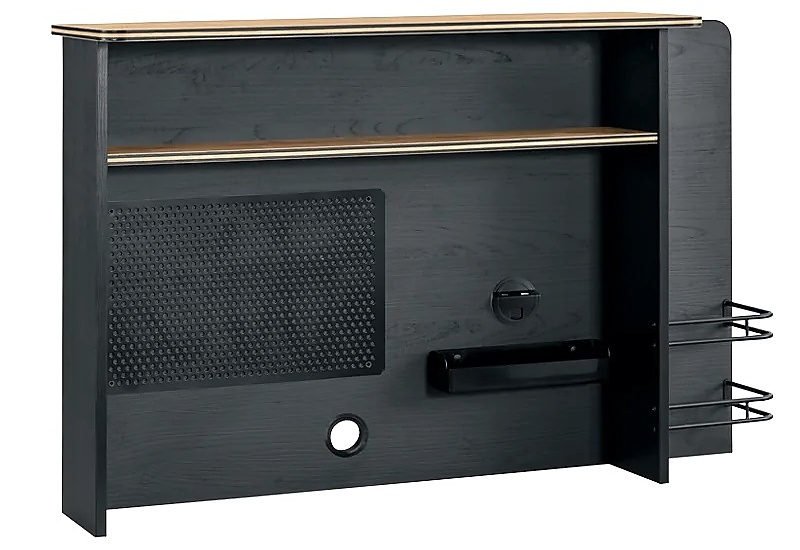 Malý písací stôl s nadstavcom sirius - dub čierny/dub zlatý.

 

Horná písacie doska stolu, v dekore dub zlatý, je lemovaná čiernymi pruhmi, a v prednej časti vybavená zaoblenými rohmi.

 

Na zadnej doske nástavce na stôl nájdeme v ľavej časti kovovú nástenku, kam si dieťa môže pomocou magnetov pripevniť dôležité poznámky.

 

Rozmery malého písacieho stola s nástavcom Sirius sú 110x146x58cm (š, v, h).

 

Všetok nábytok patriaci do kolekcie Sirius nájdete nižšie v súvisiacich produktoch.