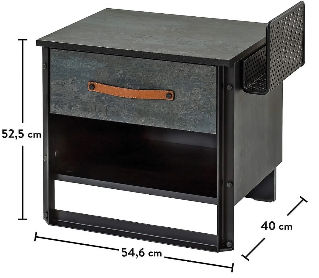 Nočný stolík nebula - čierna/sivá.

 

Do tej šikovne uschováte veci, ktoré nie je potrebné mať priamo na očiach, ale napriek tomu sú v blízkosti postele nepostrádateľné.

 

Rozmery nočného stolíka Nebula sú 54x52x40cm (š, v, h)

 

Všetok nábytok patriaci do kolekcie Nebula nájdete nižšie v súvisiacich produktoch.