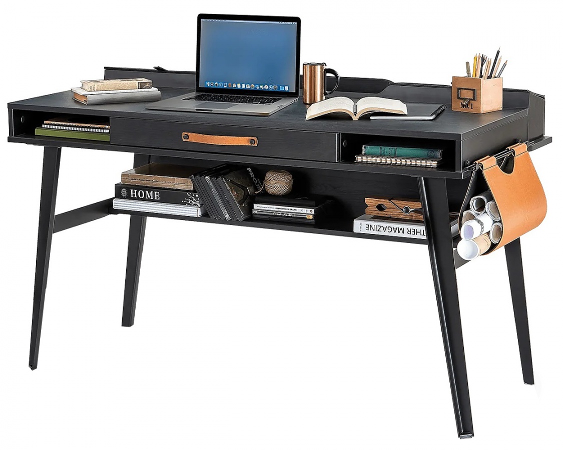 Študentský pracovný kút nebula - čierna/sivá.

 

Študentský písací stôl Nebula vás, okrem priestranné pracovnej dosky v šedom dekore imitácia kameňa, ktorý prestupuje celou kolekciou nábytku, na prvý pohľad upúta čiernymi kovovými nohami.

 

Nadstavec nad stôl Nebula je predovšetkým multifukčný prvok, ktorý ocení každý študent.

 

Dizajnová stolička v industriálnom štýle a farbe čiernej ako noc, sa bude skvele vynímať v každom modernom priestore.

 

Študentský pracovný kút sa skladá z týchto prvkov:


	Veľký študentský stôl s nástavcom Nebula - 134x146x62cm (š, v, h)
	Kovová stolička s polstrovaním Nebula - 53x82x45cm (š, v, h)


 

Všetok nábytok patriaci do kolekcie Nebula nájdete nižšie v súvisiacich produktoch.