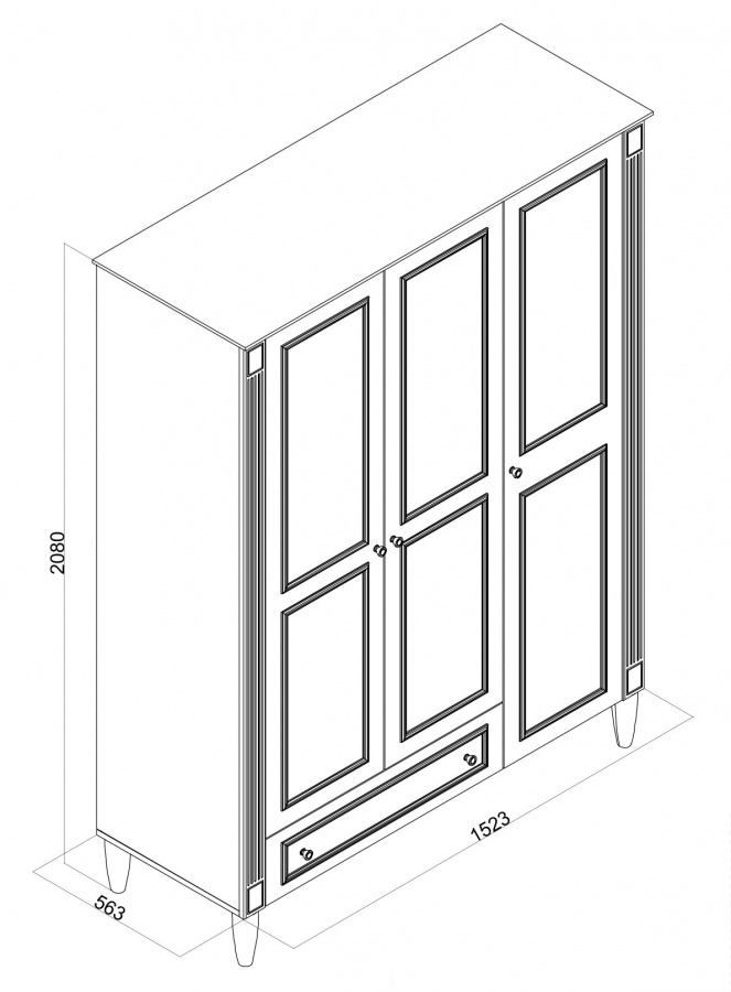 Trojdverová šatníková skriňa s osvetlením esme - šedá.

 

Šatníková skriňa Esme je tým typom nábytku, ktorý si zamilujú všetky ženy bez ohľadu na vek.

 

Rozmery trojdverovej šatníkovej skrine s osvetlením Esme sú 152,3x208x56,3cm (š, v, h).

 

Všetky produkty z kolekcie Esme nájdete nižšie v súvisiacich produktoch.