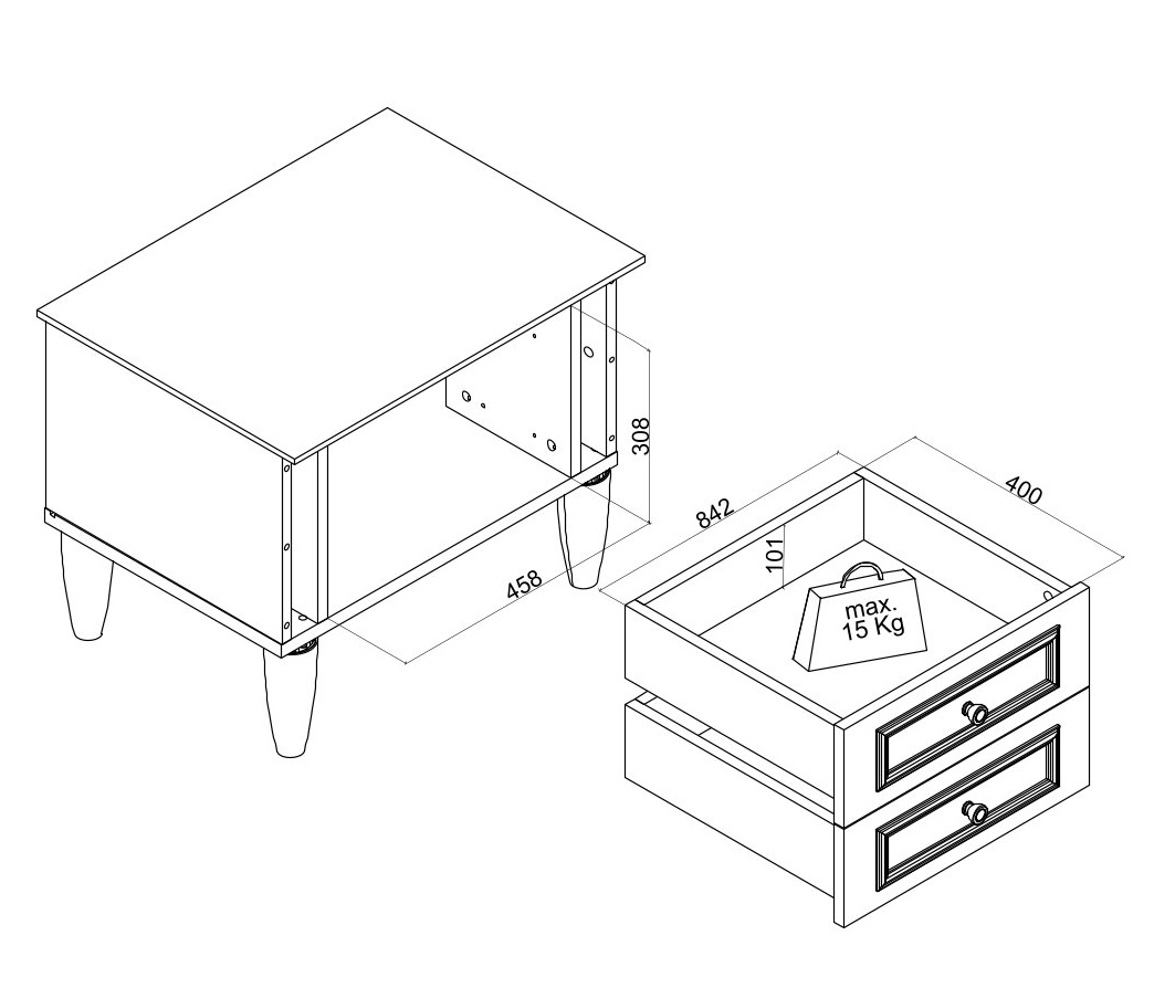 Nočný stolík esme - šedá.

 

Nočný stolík Esme je tým typom nábytku, ktorý si zamilujú všetky ženy bez ohľadu na vek.

 

Rozmery nočného stolíka Esme sú 63x53,2x46,7cm (š, v, h).

 

Všetky produkty z kolekcie Esme nájdete nižšie v súvisiacich produktoch.