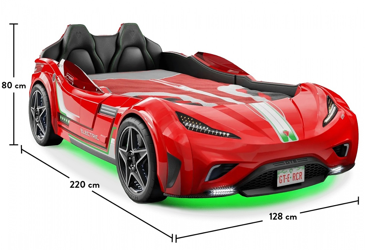 Posteľ auto 100x190 electric - červená.

 

Posteľ je tvorená laminom s hrúbkou 1,6 a 1,2 cm.

Nosnosť postele je 130kg.

 

Rozmery auto-postele Electric sú 127,5x80x220cm (š, v, h).

 

K auto-posteľovi Electric ponúkame nábytok do detskej izby v rovnakom dizajne od rovnakého výrobcu, navyše je možné dokúpiť drobné príslušenstvo, všetko nájdete nižšie v súvisiacich produktoch.