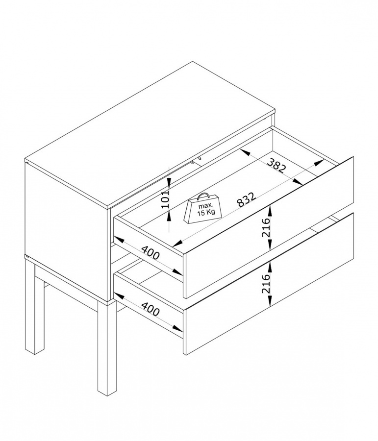 Komoda artos - dub sofia/biela.

 

Komoda Artos sa skladá z dvoch priestranných zásuviek.

 

Komoda Artos je vyrobená z lamina 1.

 

Rozmery komody Artos sú 92x92x47cm (š, v, h).

 

Všetky produkty z kolekcie Artos nájdete nižšie v súvisiacich produktoch.
