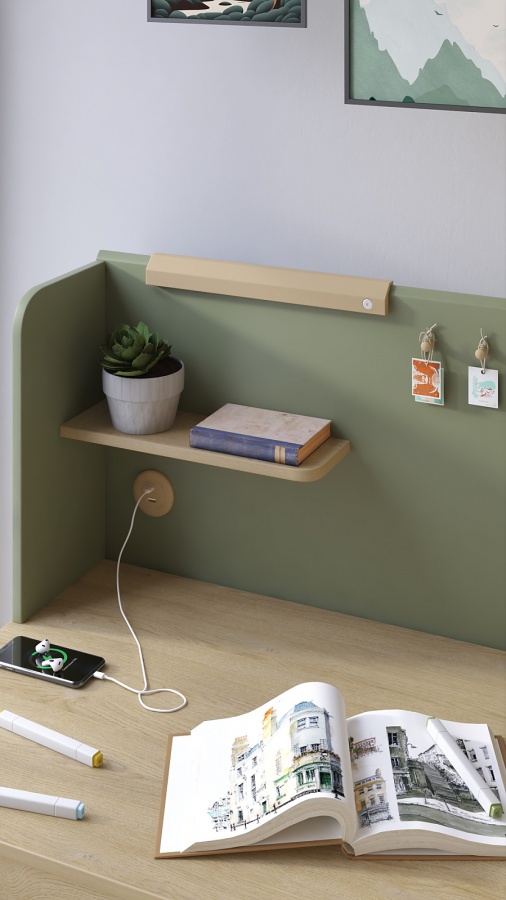 Nadstavec na študentský stôl habitat - zelená/dub.

 

Pracovnej plochy nie je nikdy dosť, predovšetkým vo chvíľach, kedy sa kúrite v hromade učebníc a študijných materiálov.

 

Rozmery nástavca na študentský stôl Habitat sú 114x51x29,4cm (š, v, h).

 

Všetky produkty z kolekcie Habitat nájdete nižšie v súvisiacich produktoch.