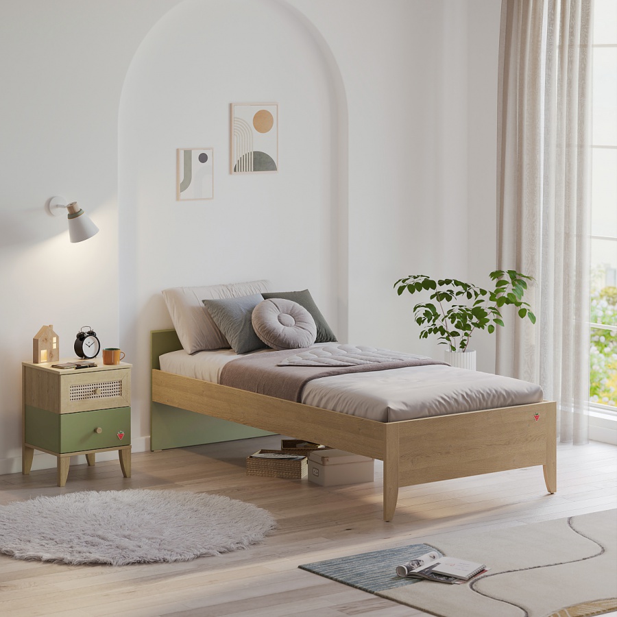 Študentská posteľ 100x200cm s čelom habitat - dub/zelená.

 

Jednolôžková posteľ svojou pohodlnosťou nadchne všetkých milovníkov luxusného nábytku a vzhľadom poteší duše, ktorých srdce bije pre estetiku.

 

Vďaka čelu sa celkový komfort ešte zvýši, pretože sa oň môžete pohodlne oprieť, čítať si alebo len tak odpočívať.

 

Rozmery študentskej postele 100x200cm s čelom Habitat sú 118x125x206cm (š, v, h).

 

Všetky produkty z kolekcie Habitat nájdete nižšie v súvisiacich produktoch.