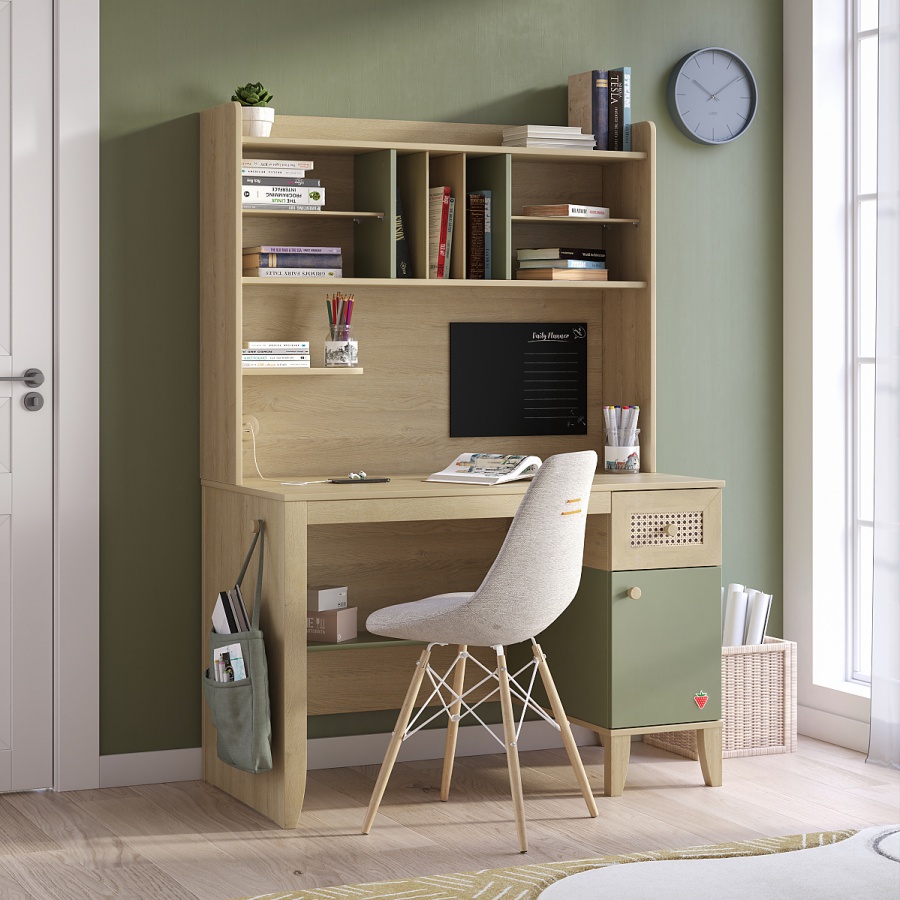 Študentský stôl s veľkým nadstavcom habitat - dub/zelená.

 

Je skvelé, keď študentský stôl vyzerá štýlovo, ale keď je navyše aj praktický, tak to je úplná výhra v lotérii.

 

A ako múdro rozšíriť pracovnú plochu?

 

Rozmery študentského stola s veľkým nástavcom Habitat sú 115x173,5x60cm (š, v, h).

 

Všetky produkty z kolekcie Habitat nájdete nižšie v súvisiacich produktoch.