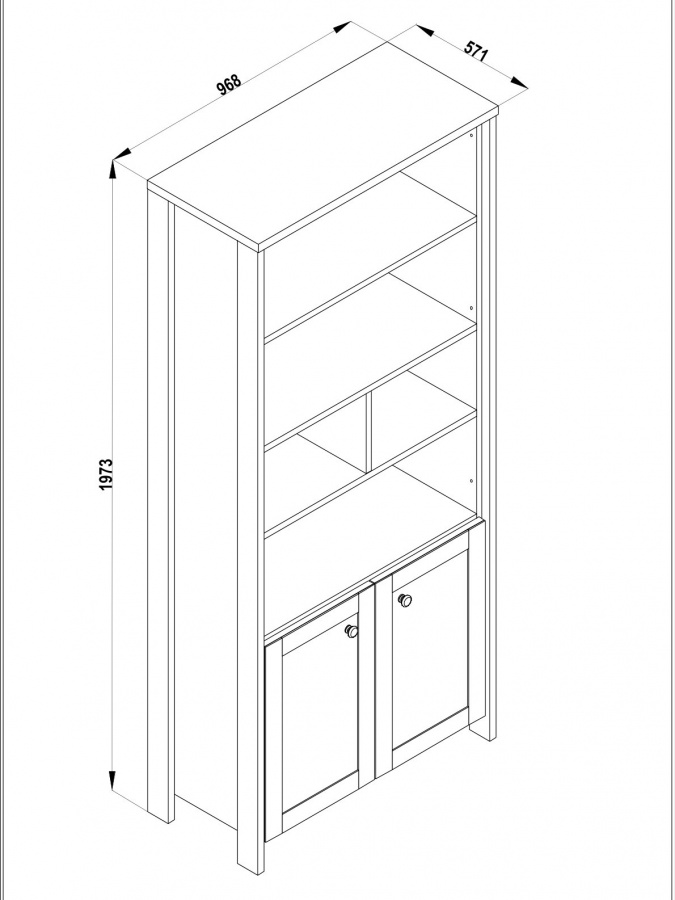 Knižnica paxton - biela.

 

Nábytok Paxton ctí čisté línie, variabilitu a ľahko ho skombinujete s vybavením, ktoré už doma máte.

 

Knižnica Paxton kombinuje otvorenú policovú časť s praktickou spodnou časťou skrinky.

 

Rozmery knižnice Paxton sú 83x187x38 cm (š,v,h).

 

Knižnica Paxton je vyrobená z lamina 1.