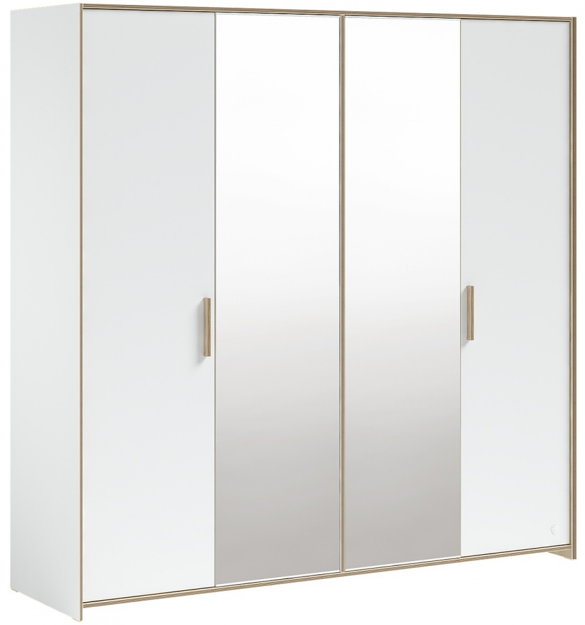 Štvordverová šatníková skriňa so zrkadlom dylan - biela/dub svetlý.

 

Skriňa disponuje systémom odvetrávania, umiestneným v zadnej doske.

 

Rozmery štvordverové šatníkovej skrine so zrkadlom Dylan sú 206x206x61cm (š, v, h).

 

Všetok nábytok patriaci do kolekcie Dylan nájdete nižšie v súvisiacich produktoch.