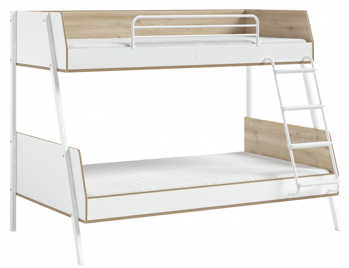 Poschodová posteľ 90x200+120x200cm dylan - biela/dub svetlý.

 

Pred rizikom pádu z vrchnej postele ochráni vaše dieťa pevné bočnice.

 

Rozmery poschodové študentské postele Dylan sú 137x161x210cm (š, v, h).

 

Všetok nábytok patriaci do kolekcie Dylan nájdete nižšie v súvisiacich produktoch.