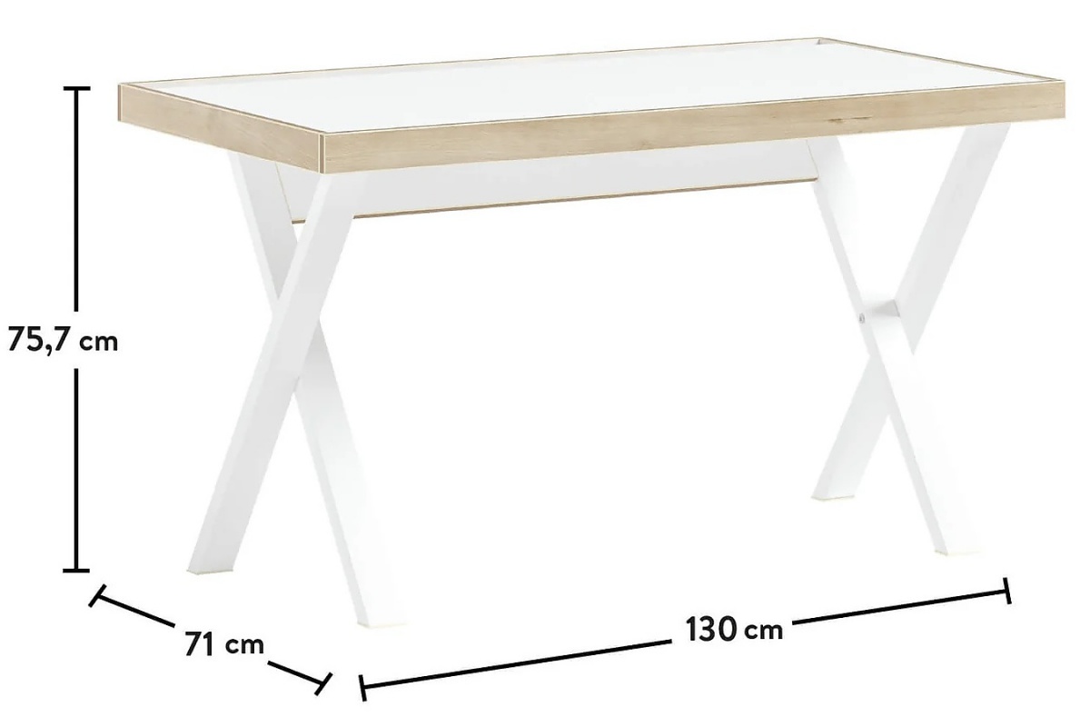 Študentský stôl dylan - biela/dub svetlý.

 

Výška študentského stola je navrhnutá tak, aby vyhovovala kritériám deťom školského veku i dospievajúcim jedincom.

 

Rozmery študentského stola Dylan sú 130x76x71cm (š, v, h).

 

Všetok nábytok patriaci do kolekcie Dylan nájdete nižšie v súvisiacich produktoch.