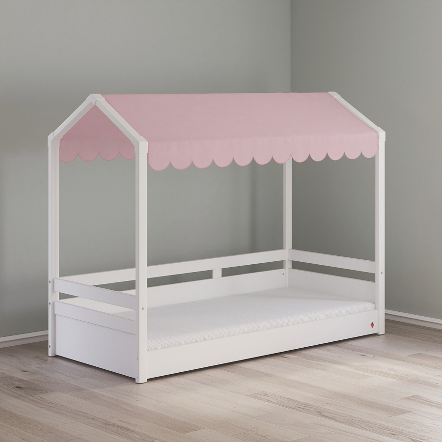 Domčeková posteľ so strieškou fairy ii - biela/ružová.

 

Bežná domčeková posteľ získa oveľa zábavnejší a originálnejší vzhľad so strieškou v ružovej farbe.

 

Posteľ je možné doplniť príslušenstvom z radu Fairy, napríklad zábranou, vankúšom na posteľ alebo organizačným boxom.

 

 

Rozmery domčekovej postele so strieškou Fairy II sú 95,3x167,5x213cm (š, v, h).

 

 

Všetky výrobky z kolekcie Fairy a vhodné matrace nájdete nižšie v súvisiacich produktoch.