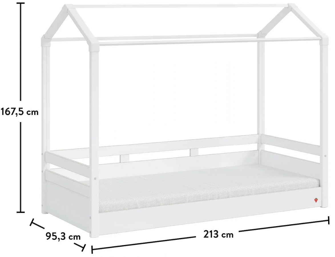 Domčeková posteľ so strieškou fairy ii - biela/ružová.

 

Bežná domčeková posteľ získa oveľa zábavnejší a originálnejší vzhľad so strieškou v ružovej farbe.

 

Posteľ je možné doplniť príslušenstvom z radu Fairy, napríklad zábranou, vankúšom na posteľ alebo organizačným boxom.

 

 

Rozmery domčekovej postele so strieškou Fairy II sú 95,3x167,5x213cm (š, v, h).

 

 

Všetky výrobky z kolekcie Fairy a vhodné matrace nájdete nižšie v súvisiacich produktoch.