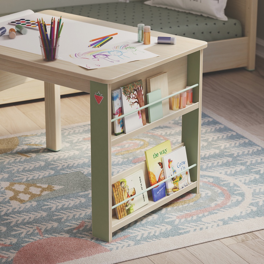 Detský stolík fairy - dub světlý/zelená.

 

 

Rozmery detského stolíka Fairy sú 88,5x60x58,5cm (š, v, h).

 

 

Všetky výrobky z kolekcie Fairy nájdete nižšie v súvisiacich produktoch.