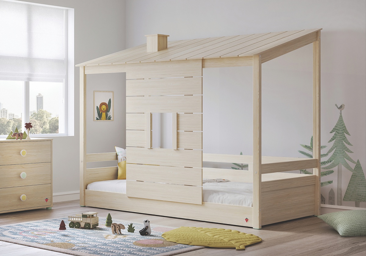 Domčeková posteľ s drevenou strechou fairy - dub svetlý.

 

 

Posteľ je možné doplniť širokým príslušenstvom z radu Fairy, ktoré nájdete nižšie v súvisiacich produktoch.

 

 

Rozmery domčekovej postele s drevenou strechou Fairy sú 102x167x216cm (š, v, h).

 

Všetky produkty z kolekcie Fairy nájdete nižšie v súvisiacich produktoch.