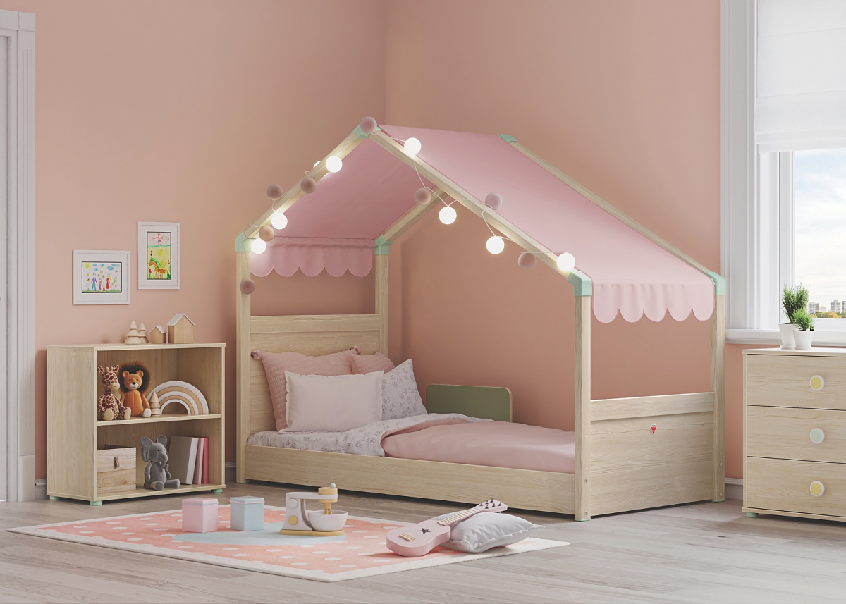 Domčeková posteľ so strieškou fairy i - dub svetlý/ružová.

 

Bežná domčeková posteľ získa oveľa zábavnejší a originálnejší vzhľad so strieškou v ružovej farbe.

 

Posteľ je možné doplniť príslušenstvom z radu Fairy, napríklad zábranou, vankúšom na posteľ alebo organizačným boxom.

 

 

Rozmery domčekovej postele so strieškou Fairy I sú 97,5x165x208,5cm (š, v, h).

 

 

Všetky výrobky z kolekcie Fairy a vhodné matrace nájdete nižšie v súvisiacich produktoch.
