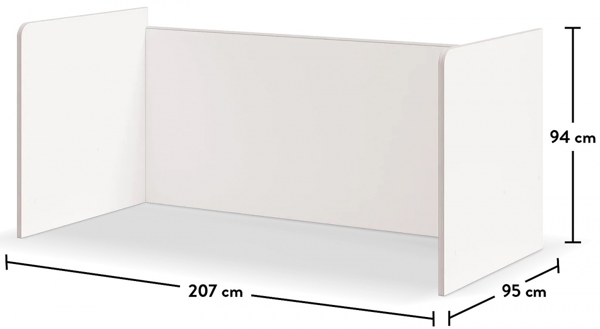 Základňa pre vyvýšenú posteľ pure modular - biela.

 

Použitím základne pre posteľ II 90x200 Modular vytvoríte vyvýšené lôžko a pod ním priestor na hranie, štúdium či odpočinok.

 

Rozmery základne pre vyvýšenú posteľ Modular sú 207x94x95cm (š, v, h).

 

Kolekcia Modular vychádza z pôvodnej kolekcie Pure, ich dekory a farby sú zhodné, a tak je možné detskú izbu doplniť kúskami nábytku z týchto pôvodných kolekcií.