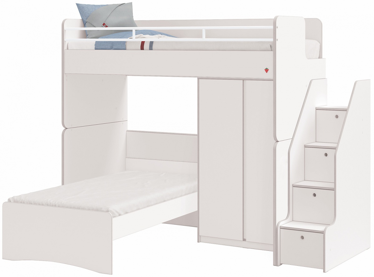 Poschodová posteľ so skriňou a schodíkmi pure modular - biela.

 

Poschodová posteľ Modular ponúka inteligentné riešenie nielen pre menšie priestory.


Rozmery poschodovej postele so skriňou a schodíkmi Modular sú 247x190x203cm (š, v, h).

 

Kolekcia Modular vychádza z pôvodnej kolekcie Pure, ich dekory a farby sú zhodné, a tak je možné detskú izbu doplniť kúskami nábytku z týchto pôvodných kolekcií.