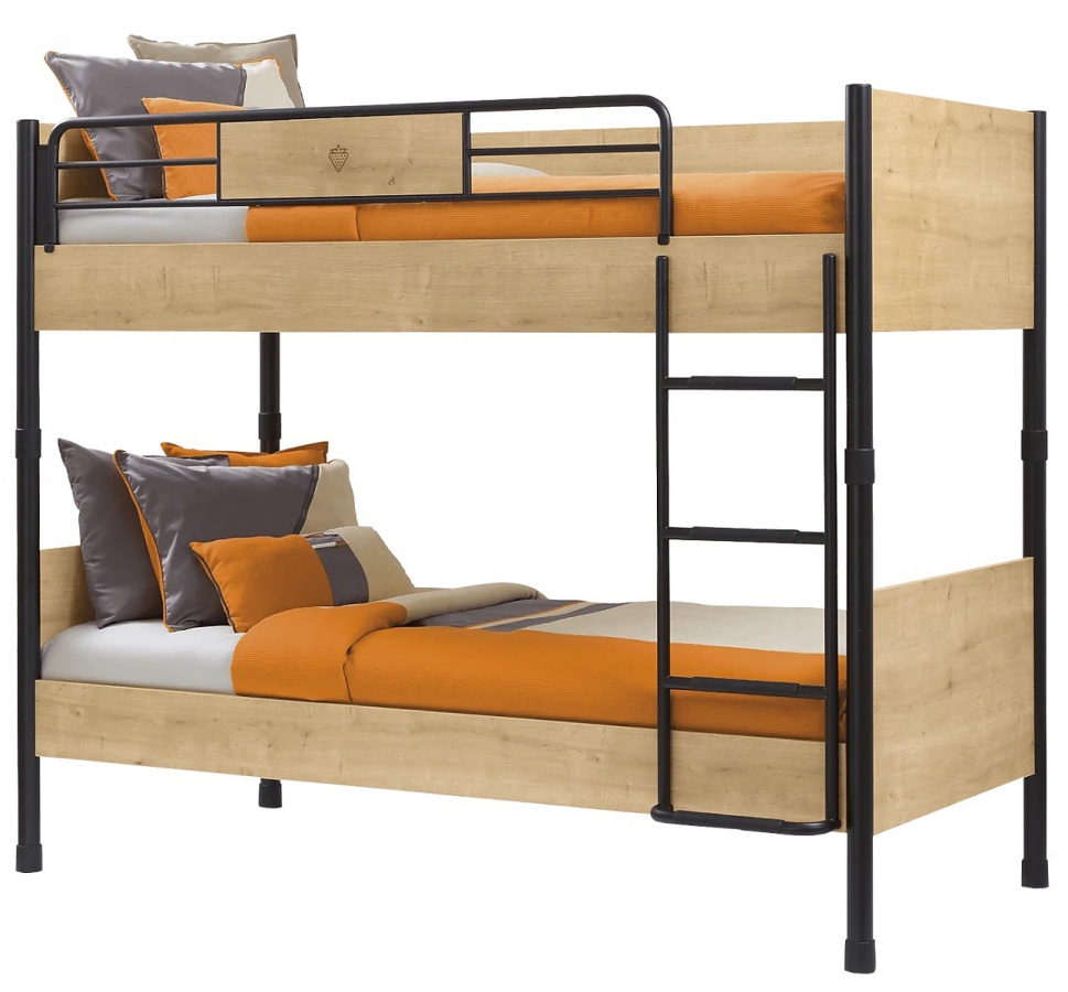 Izba pre dve deti cody - dub svetlý/čierna.

 

Dominantným prvkom v izbe je poschodová posteľ, ktorú môžete rozložiť na dve oddelené lôžka.

 

Komoda poskytne tri zásuvky na uloženie oblečenia, posteľnej bielizne a ďalšieho ľubovoľného príslušenstva.

 

Nábytok je vyrobený z kvalitného lamina, ktoré poteší dobrou mechanickou odolnosťou a jednoduchou údržbou.

 

Izba pre dve deti Cody sa skladá z týchto prvkov:


	Poschodová posteľ Cody 90x200cm - 106x172x208cm (š, v, h)
	Zásuvková komoda Cody - 73x75x43cm (š, v, h)
	Štvordverová skriňa so zrkadlami Cody - 183x210x56cm (š, v, h)


 

Všetok nábytok patriaci do kolekcie Cody nájdete nižšie v súvisiacich produktoch.

 

Krátka videoukážka vám priblíži kolekciu Cody.

 