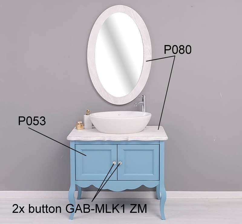 Malá kúpeľňová zostava lady 711 - modrá/biela.

 

Hoci moderný design domova patrí medzi najvyhľadávanejšie, tak to neznamená, že by bol rustikálny štýl nábytku utláčaný.

 

Kúpeľňová skrinka Lady Vás hneď na prvý pohľad zaujme svojim vzhľadom.

 

Oválne kúpeľňové zrkadlo svojim minimalistickým vzhľadom doťahuje zostavu k dokonalosti.

 

Povrch skrinky je ošetrený farebným náterom v odtieni P053.

 

Umývadlo, batéria či kovový výpust nie sú súčasťou a je potrebné ich zakúpiť samostatne.

 

Malá kúpeľňová zostava sa skladá z týchto prvkov:


	Kúpeľňová skrinka pre umývadlo Lady 711 - 90x75x54cm (š, v, h)
	Oválne kúpeľňové zrkadlo Lady 575 - 65x100x3cm (š, v, h)


 

Pre kompletnú ponuku masívneho nábytku od tohto výrobcu kliknite TU.

 

Farba na fotografii sa môže ľahko líšiť oproti reálnemu výrobku. Príčinou môže byť zobrazovanie farieb monitora či rôzne nasvietenie výrobkov pri fotení.




Z dôvodu výroby masívneho nábytku na zákazku, sme nútení požadovať od zákazníka zálohu v minimálnej výške 30% z ceny nábytku.