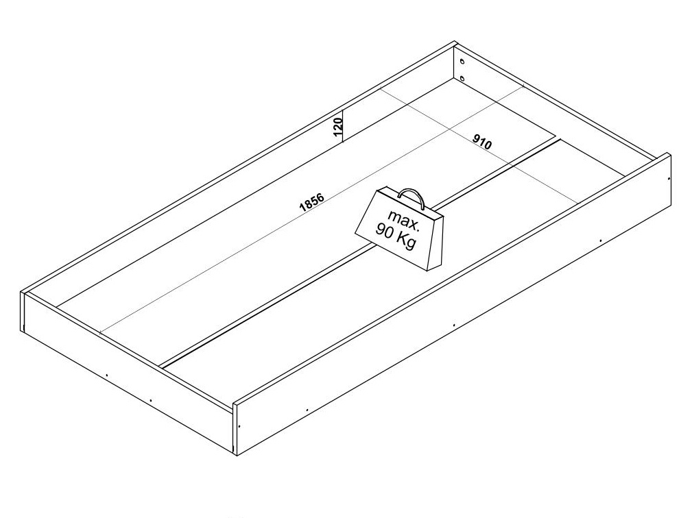 Detská posteľ 90x190 v tvare domčeka so zásuvkou boom - dub colorado.

 

Zásuvka pod posteľ v dekore duba colorado a béžovej farby je perfektným doplnkom k detskej posteli v tvare domčeka.

 

Každý kus je vyrobený z lamina 1.

 

Rozmery detskej postele 90x190 v tvare domčeka so zásuvkou sú 98x160,1x196cm (š, v, h).

 

Všetky produkty z kolekcie Boom a vhodné matrace pre túto posteľ nájdete nižšie v súvisiacich produktoch.