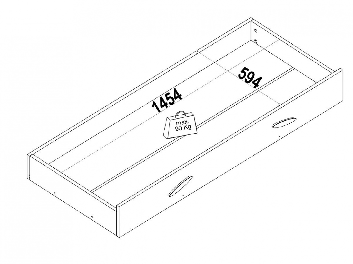 Zásuvka pod domčekovou posteľ 90x200 boom - breza/ružová.

 

Rozmery zásuvky pod domčekovú posteľ 90x200 Boom sú 149x21x63cm (š, v, h).

 

Všetky produkty z kolekcie Boom nájdete nižšie v súvisiacich produktoch.