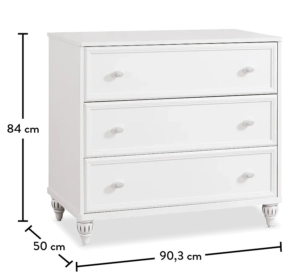 Zásuvková komoda ema - biela.

 

K detskej komode Ema je možné dokúpiť aj zrkadlo z rovnakej kolekcie.

 

Všetok nábytok patriaci do kolekcie Ema nájdete nižšie v súvisiacich produktoch.