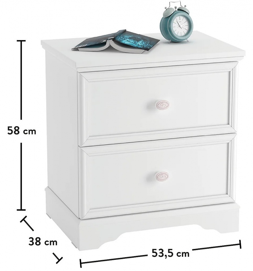 Nočný stolík ballerina - biela.

 

Nočný stolík Ballerina skvele doplní posteľ tejto kolekcie a priamo vás nadchne svojim rustikálnym a zároveň nežným prevedením.

 

Rozmery nočného stolíka Ballerina sú 53x58x38cm (š, v, h)

 

Všetky ďalšie odporúčané produkty nájdete v súvisiacom tovaru nižšie.
