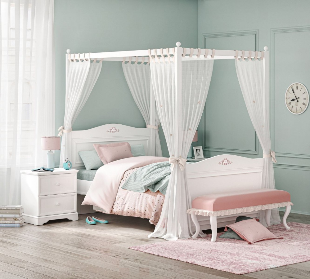 Nebesá nad posteľ 100x200cm ballerina, konštrukcia - biela.

 

Tento produkt je možné používať len v kombinácii s rustikálnou bielou posteľou 100x200 cm radu Ballerina.

 

Rozmery nebies k posteli 100x200cm Ballerina sú 106x122x209cm (š, v, h)

 

Všetky ďalšie odporúčané produkty nájdete v súvisiacom tovaru nižšie.