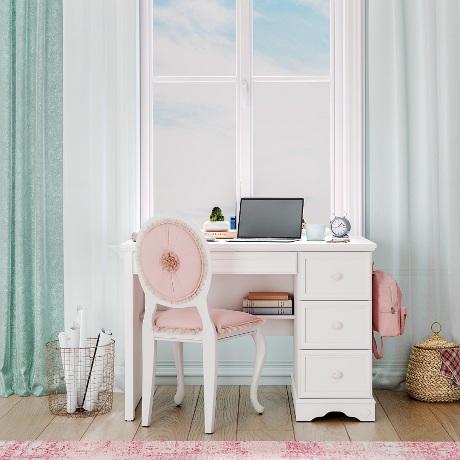 Malý písací stôl s nástavcom ballerina - biela.

 

Malý zásuvkový písací stôl je navrhnutý tak, aby našim zákazníkom poskytoval pohodlné pracovné prostredie.

 

V hornej časti nástavca nájdete niekoľko rôznorodých priehradiek na knihy, šanóny či iné drobnosti.

 

Rozmery malého písacieho stola s nástavcom Ballerina sú 108x174x62cm (š, v, h).

 

Všetky produkty z kolekcie Ballerina nájdete nižšie v súvisiacich produktoch.