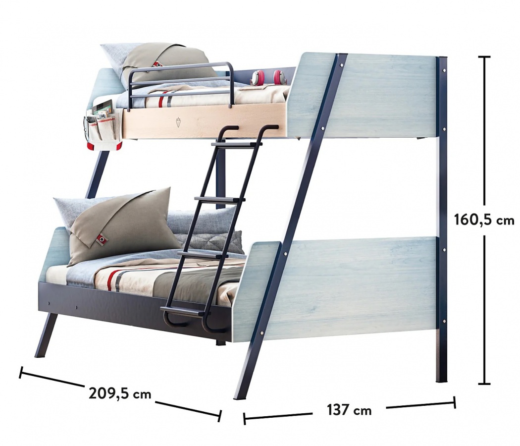 Poschodová posteľ s rozšíreným spodným lôžkom lincoln - dub/dub.

 

Posteľ je zhotovená v dekore dub, dub modrý (svetlo morený) a tmavo modrá farba.

 

Všetok nábytok patriaci do kolekcie Lincoln nájdete nižšie v súvisiacich produktoch.
