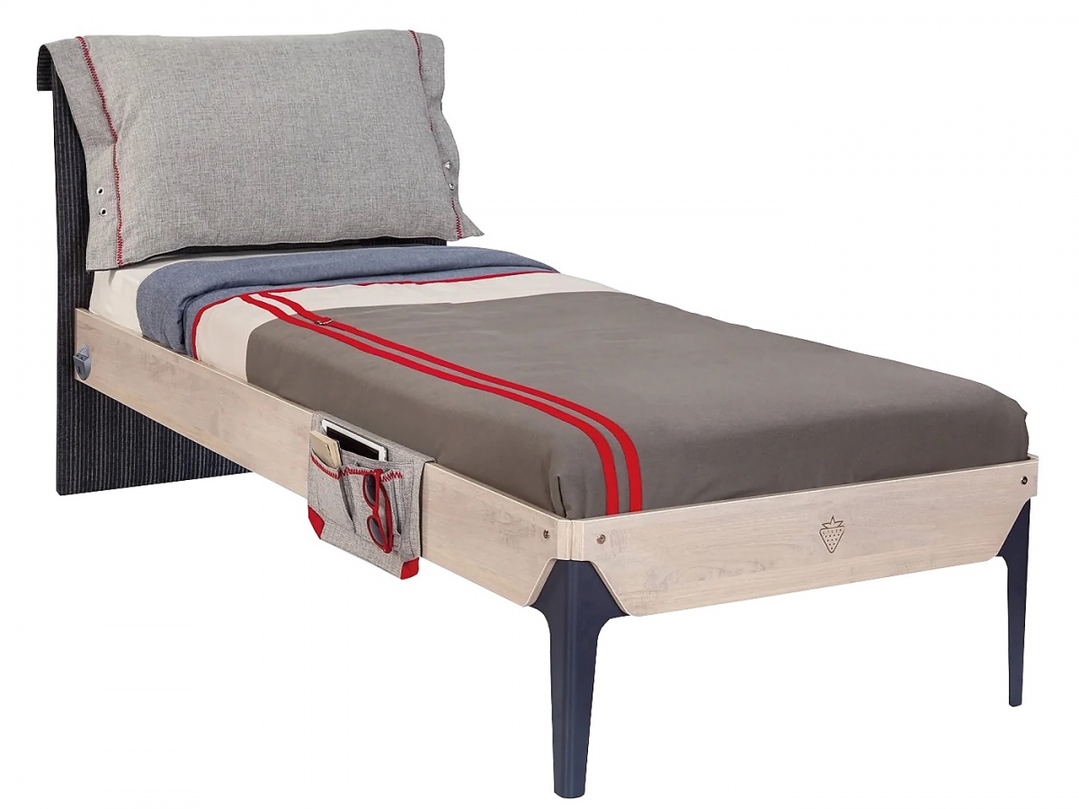 Moderná študentská izba lincoln - dub/dub modrý/tmavo modrá.

 

Prednosťou izby je posteľ, ktorej zadné čelo je čalúnené a súčasťou je obojstranný vankúš, ktorý sa k čelu prichytáva pomocou suchého zipsu.

 

Vedľa postele je praktický nočný stolík, ktorý sa jednoducho rozloží na taburet a jedná sa tak o multifunkčný nábytok.

 

Moderná študentská izba Lincoln sa skladá z týchto prvkov:


	Študentská posteľ 100x200cm s vankúšom Lincoln - 109x102x214cm (š, v, h)
	Malý študentský písací stôl Lincoln - 114x76x64cm (š, v, h)
	Nočný stolík 2v1 Lincoln - 55x48,6x41,5cm (š, v, h)
	Dvojdverová šatníková skriňa Lincoln - 101x203,5x54,5cm (š, v, h)


 

Všetok nábytok patriaci do kolekcie Lincoln nájdete nižšie v súvisiacich produktoch.