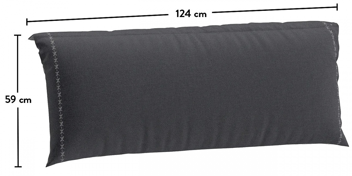 Oporný obojstranný vankúš 120x200cm kendra - šedá/čierna.

 

Rozmery oporného obojstranného vankúša na posteľ 120x200cm Kendra sú 124x59x16cm (š, v, h).

 

Všetky produkty z kolekcie Kendra a kompatibilné postele nájdete nižšie v súvisiacich produktoch.