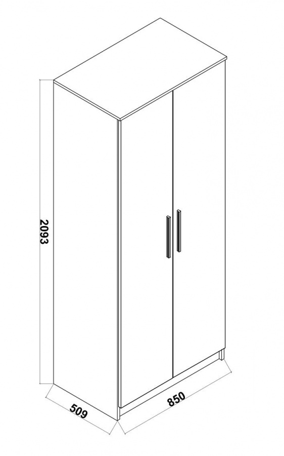 Dvojdverová šatníková skriňa colin - dub kestína/šedá.

 

Šatníková skriňa s 2 dverami ponúka police a jednu šatníkovú tyč a je ideálna do všetkých menších priestorov.

 

Dvojdverová šatníková skriňa Colin je vyrobená z lamina 1.

 

Rozmery dvojdverovej šatníkovej skrine Colin sú 85x209x53cm (š, v, h).

 

Všetky produkty z kolekcie Colin nájdete nižšie v súvisiacich produktoch.