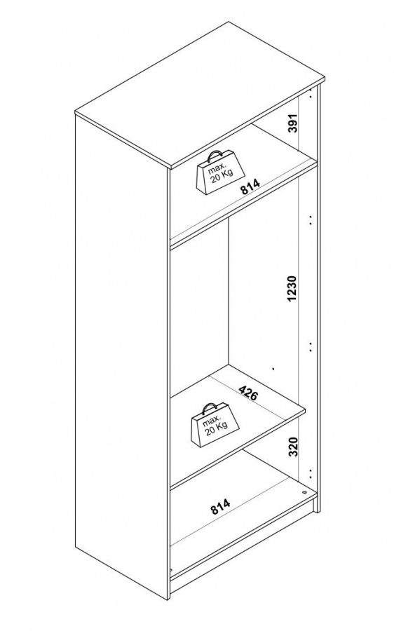 Dvojdverová šatníková skriňa colin - dub kestína/šedá.

 

Šatníková skriňa s 2 dverami ponúka police a jednu šatníkovú tyč a je ideálna do všetkých menších priestorov.

 

Dvojdverová šatníková skriňa Colin je vyrobená z lamina 1.

 

Rozmery dvojdverovej šatníkovej skrine Colin sú 85x209x53cm (š, v, h).

 

Všetky produkty z kolekcie Colin nájdete nižšie v súvisiacich produktoch.