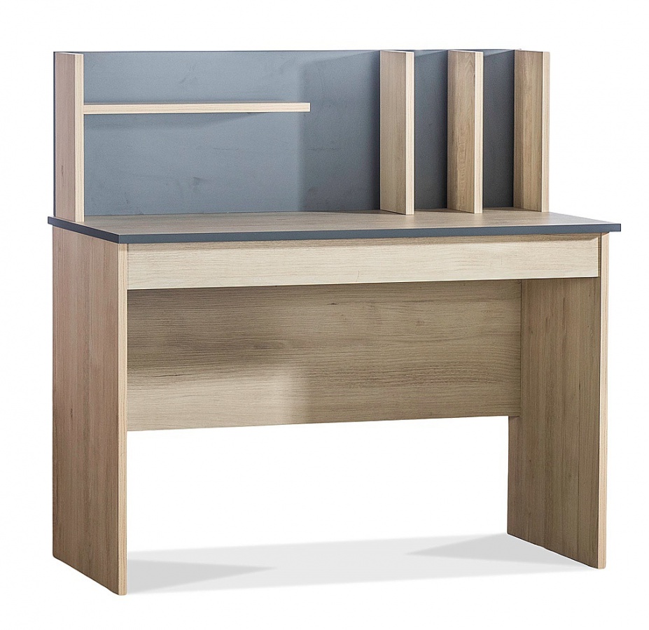 Písací stôl s nástavcom colin - dub kestína/šedá.

 

Praktický písací stôl jednoduchého a klasického tvaru perfektne dopĺňa ladiaci nadstavec.

 

Každý kus je vyrobený z lamina 1.

 

Písací stôl s nástavcom sa skladá z týchto prvkov:


	Písací stôl Colin - 110x74x55cm (š, v, h)
	Nadstavec na písací stôl Colin – 108x36x18cm (š, v, h)



Všetky produkty z kolekcie Colin a ďalšie zostavy nájdete nižšie v súvisiacich produktoch.