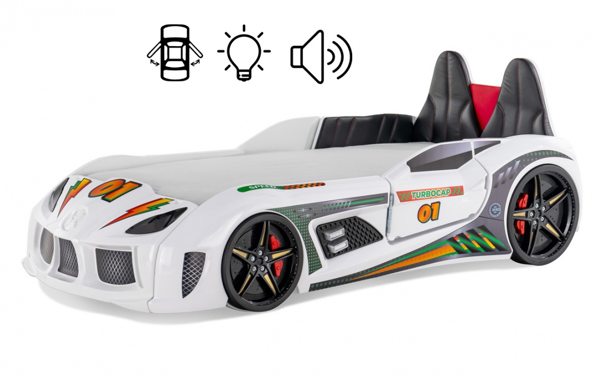 Posteľ auto 90x190 grand prix plus - biela.

 

Luxusné auto posteľ Grand Prix Plus je dizajnovo ešte o level vyššie ako jej predchodca.

 


Rozmery postele auto Grand Prix Plus sú 128x67x230cm (š, v, h).

 


Všetky produkty z kolekcie Grand Prix a vhodné matrace nájdete nižšie v súvisiacom tovare.