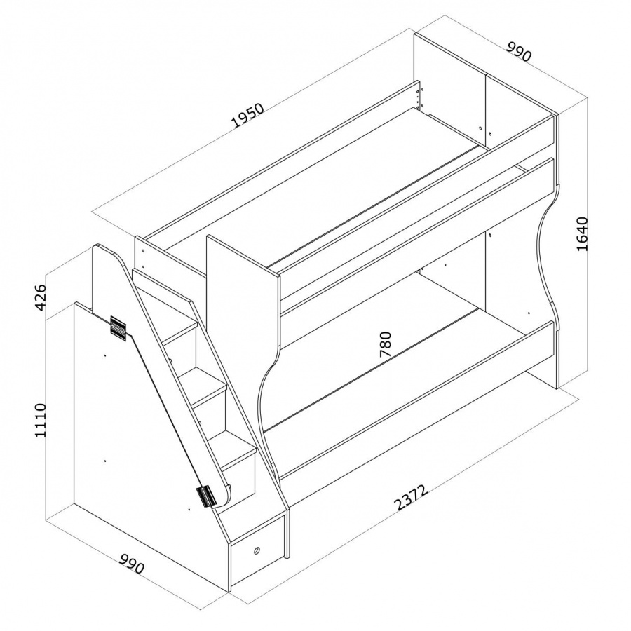 Poschodová posteľ 90x190 andy - béžová.

 

Poschodová posteľ Andy 90x190 je veľmi praktická a funkčná.

Schodíky je možné pri montáži umiestniť na ľavú alebo pravú stranu.

 

Rozmery poschodovej postele 90x190 Andy sú 107x164x237cm  (š, v, h).

 

Ďalšie výrobky z kolekcie Andya vhodné matrace  nájdete nižšie alebo sa pozrite na širokú ponuku postelí na našich stránkach.