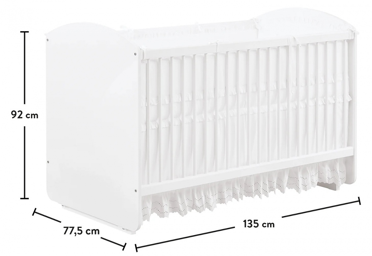 Hojdacia detská postieľka 70x130cm pure - biela.

 

Rozmery hojdacej detskej postieľky Pure sú 77,5x92x135cm (š, v, h).

 

Všetok nábytok patriaci do kolekcie Pure nájdete nižšie v súvisiacich produktoch.