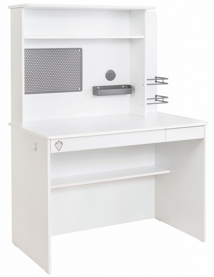 Malý písací stôl s nadstavcom pure - biela.

 

Polička, ktorá sa nachádza pod ňou, je naopak užšia, jej šírka zodpovedá hĺbke bočníc.

 

Rozmery malého písacieho stola s nadstavcom Pure sú 113x147x59cm (š, v, h)

 

Všetok nábytok patriaci do kolekcie Pure nájdete nižšie v súvisiacich produktoch.