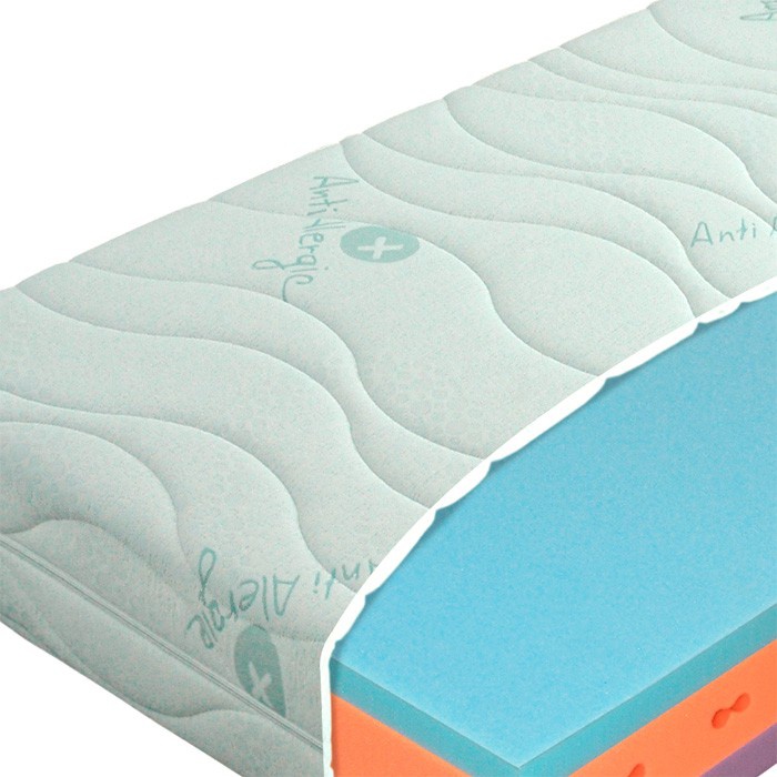 Matrac 1 + 1 zdarma ergoflex 18 - penová - výber rozmeru.

 

Vlastnosti


	pre osoby preferujúce stredne tuhé alebo tuhšie lôžko
	matrac s rozdielnou tuhosťou jednotlivých ložných plôch (rovné - bez profilácie), sedemzónový
	jadro matraca: pena Eliocell s perforáciou - s hustotou 28kg/m³, ložné plochy pena Eliocell s hustotou 25 kg/m³, jedna mäkčená
	výška matraca cca 12 cm (vrátane poťahu Dryfast cca 14 cm)
	odporúčaná nosnosť do 130 kg
	vhodné uloženie na lamelový či pevný rošt
	snímateľný a prateľný poťah Dryfast, tvarovo prešitý s klimatizačnou výplňou z dutého PES vlákna 200g/m²
	záruka na jadro matraca 3 roky


 

ELIOCELL PENA - (modrá, oranžová a fialová vrstva) - jej zloženie zaručuje dobré kopírovacie vlastnosti a pevnosť.

 

Uvedené ceny sú do rozmeru 90x200cm.

 

Pri výbere matraca zakliknite požadovaný rozmer.

 

U matracov širších 160cm, a tiež matracov všetkých atypických rozmerov, sme nútení požadovať od zákazníka zálohu vo výške 20% z ceny. O výške zálohy Vás budeme kontaktovať e-mailom po uskutočnení objednávky maximálne do dvoch pracovných dní.