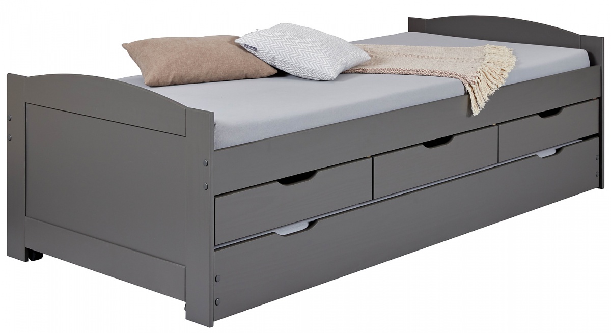 Študentská posteľ 90x200cm s prístelkou a úložným priestorom janett -