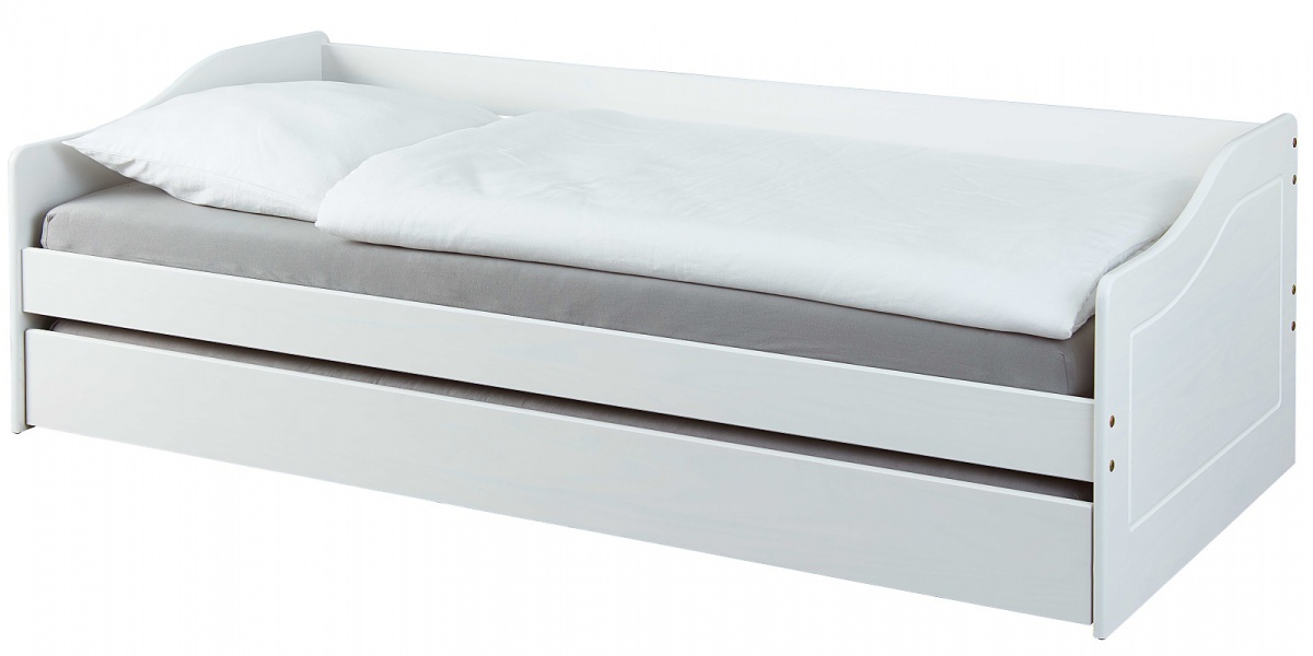 Válenda z masívu 90x200cm s prístelkou tulip - biela.

 

Rozmery váľandy 90x200cm s prístelkou Tulip sú 96x62x207cm (š, v, h).

Ideálna výška matraca pre prístelku je 11 cm.

Odporúčaná veľkosť matraca do prístelky - 90x185cm.

Všetky produkty z kolekcie Tulip nájdete nižšie v súvisiacich produktoch.