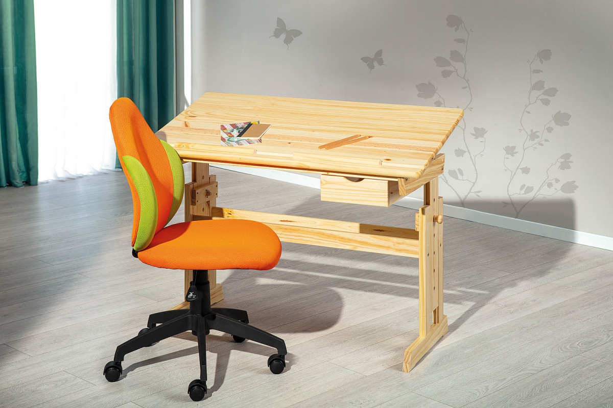 Detský funkčný stôl z masívu so zásuvkou kelly - borovica.

 

Rozmery detského funkčného stola so zásuvkou Kelly sú 109x63-96x55cm (š, v, h).

 

Ďalšie písacie stoly od rovnakého výrobcu nájdete nižšie v súvisiacich produktoch.