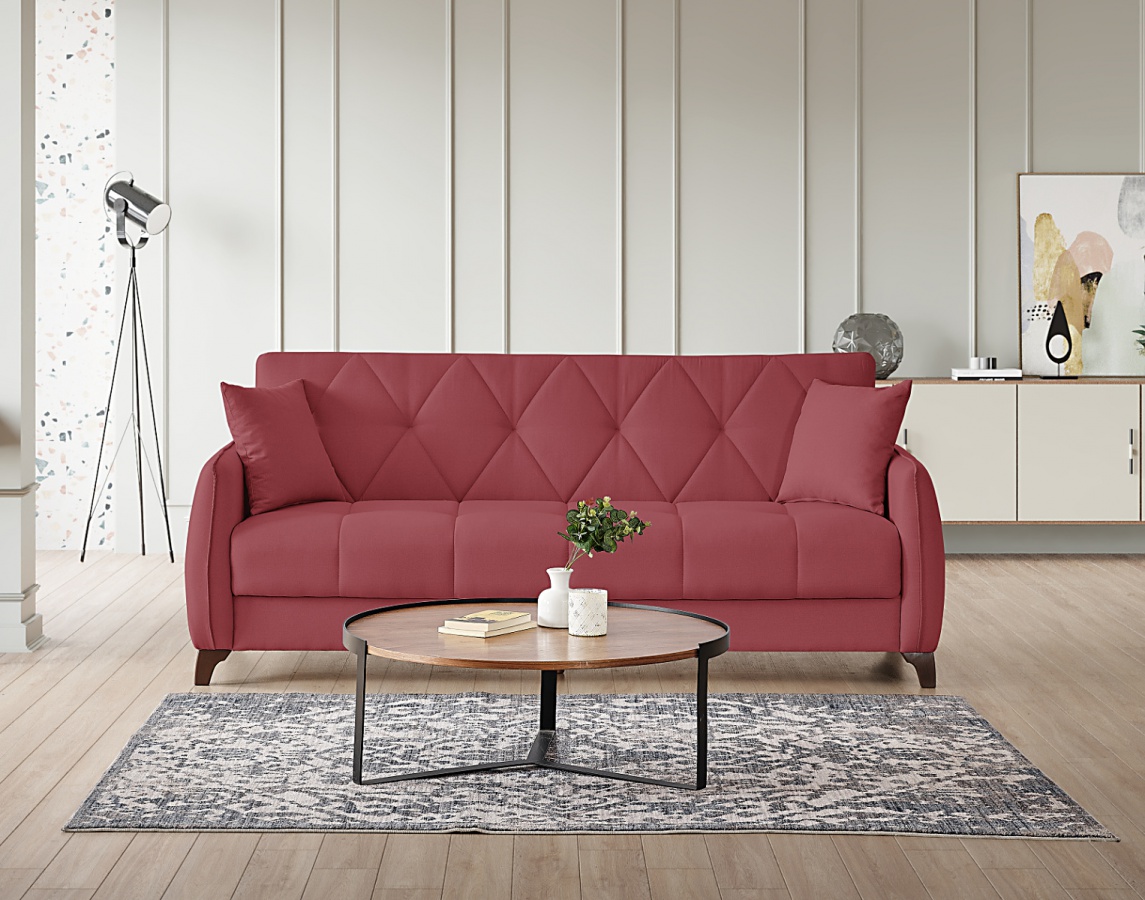 Trojmiestna rozkladacia pohovka s úložným priestorom patron - červená.

 

Kostra pohovky je vyrobená z vysoko kvalitného lamina a kovu, zatiaľ čo polstrovanie je tvorené z 50% bonellovými pružinami a 50% penou hustoty 18.

 

Rozmery trojmiestnej rozkladacej pohovky s úložným priestorom Patron sú 206x88x84cm (š, v, h).

 

Ďalšie trojmiestne pohovky od rovnakého výrobcu nájdete nižšie v súvisiacich produktoch.


Farba na fotografii sa môže ľahko líšiť oproti reálnemu výrobku. Príčinou môže byť zobrazovanie farieb monitora či rôzne nasvietenie výrobkov pri fotení.