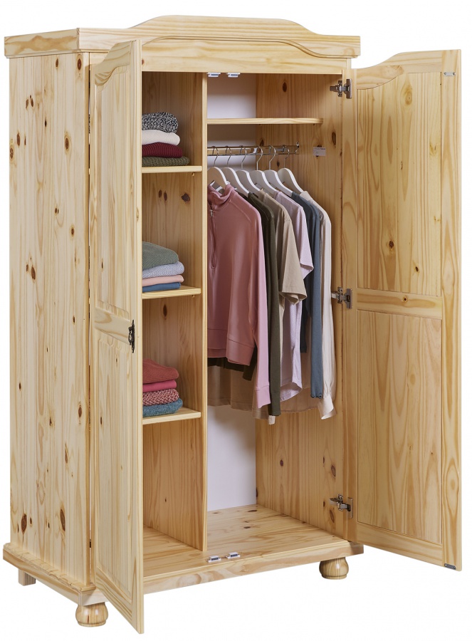 Dvojdverová šatníková skriňa z masívu zorina - borovica.

 

Masívna dvojdverová šatníková skriňa je elegantná na pohľad a neuveriteľne praktická vo vnútri.

 

Rozmery dvojdverovej šatníkovej skrine Zorina sú 104x180x56cm (š, v, h).

 

Všetky produkty z kolekcie Zorina nájdete nižšie v súvisiacich produktoch.